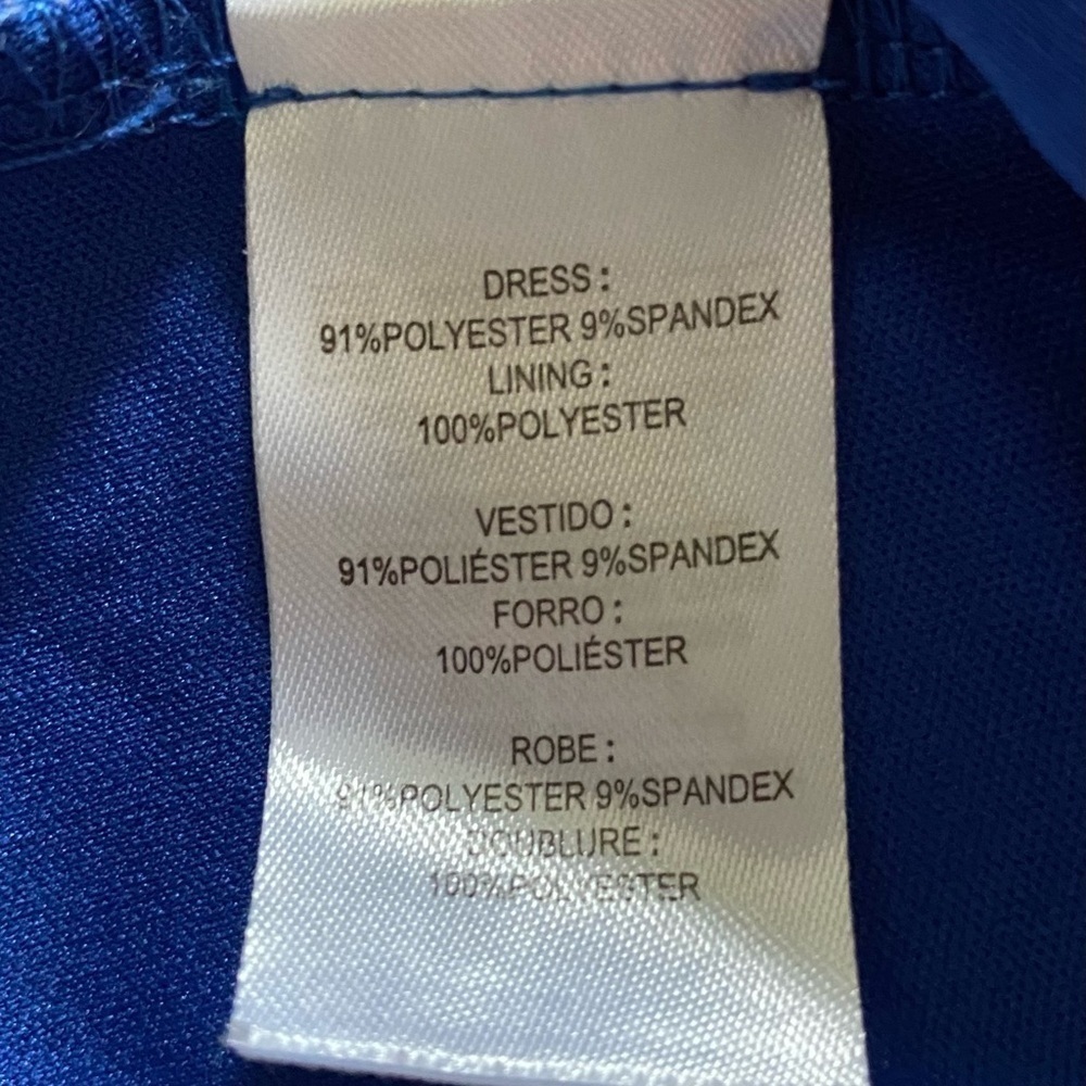 BLOOME-ROYAL BLUE LACE DRESS-GIRLS SIZE 10 - Picture 6 of 7